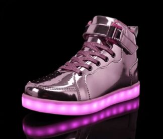 high top pink light up shoes for little kids